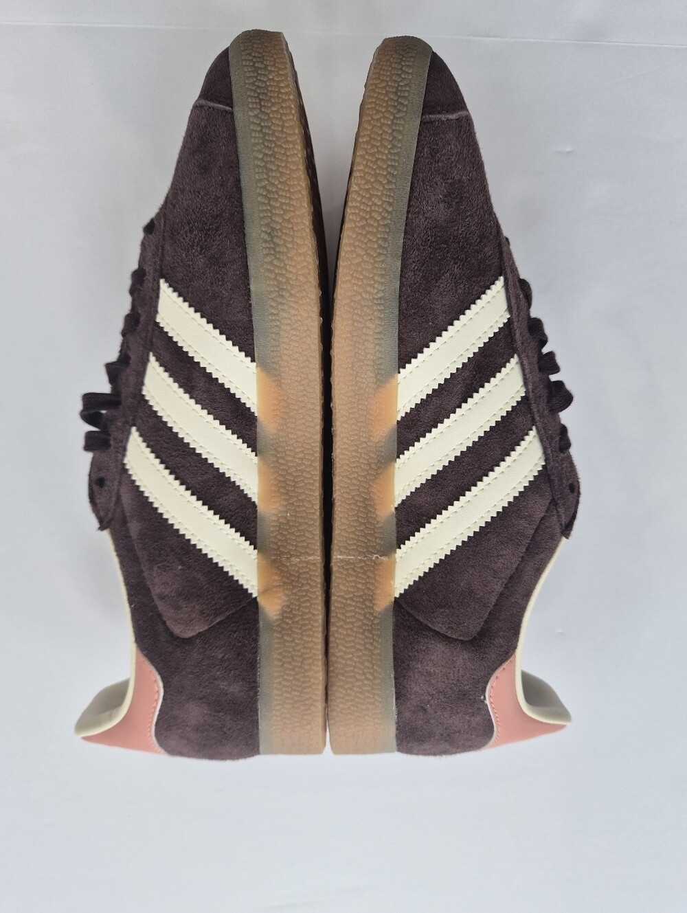 NWOT [Adidas] Gazelle In Size W7, Brown Suede, Pink, Brown Gum, Leather - Picture 4 of 7